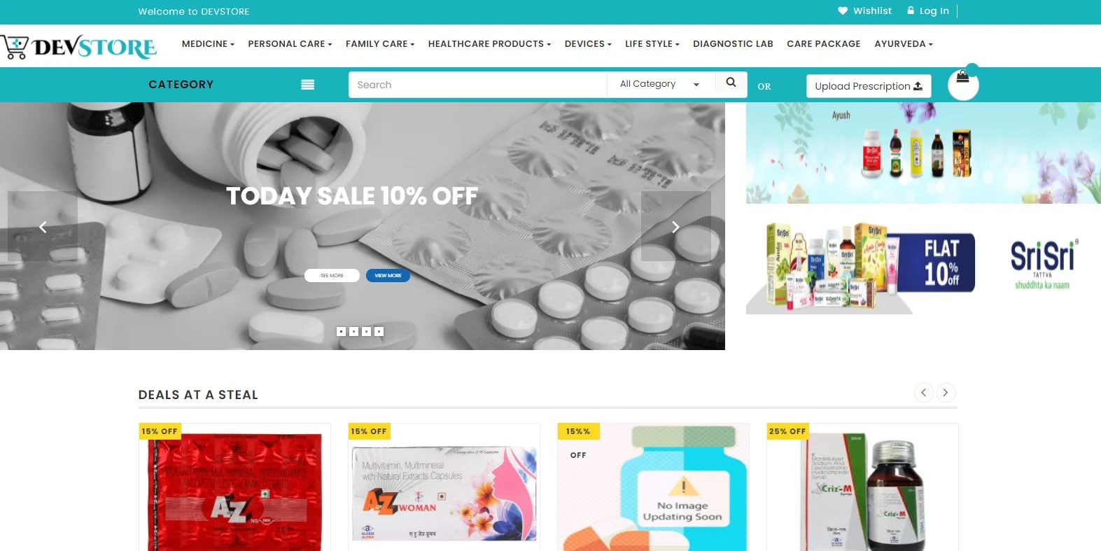 Devstore E-commerce online medicine